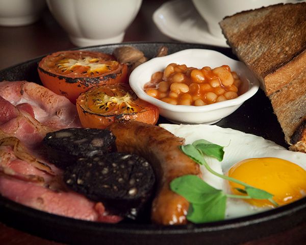 A Full Cooked breakfast at the Royal Ship Hotel